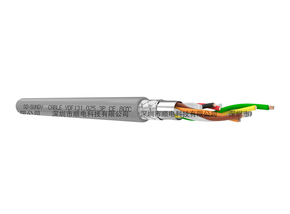 YDF131柔性PVC拖链编码器电缆