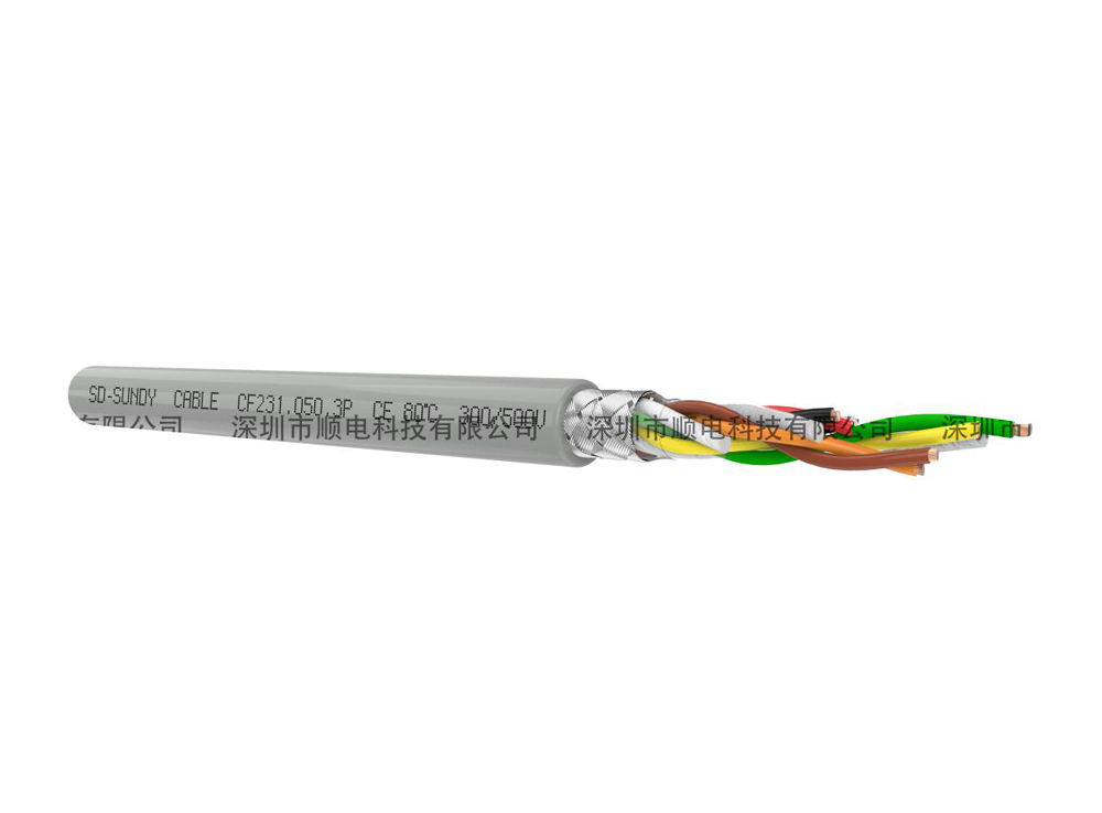 CF231FS高柔性PUR屏蔽对绞控制电缆