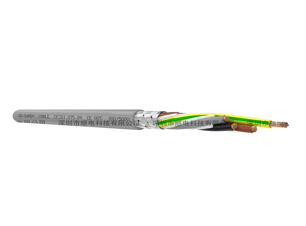 CF201FS高柔性PUR拖链屏蔽电缆/动力电缆