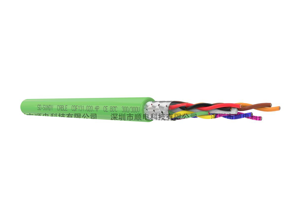 CDF131高柔性PVC拖链编码器信号电缆