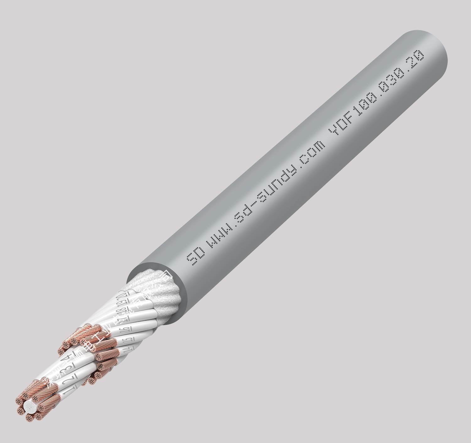 YDF100柔性拖链信号电缆