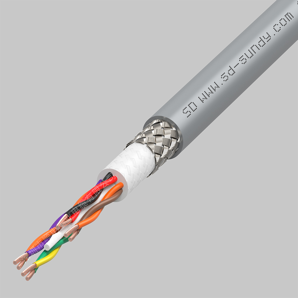 CDF1311高柔性拖链双绞屏蔽编码器电缆带内护