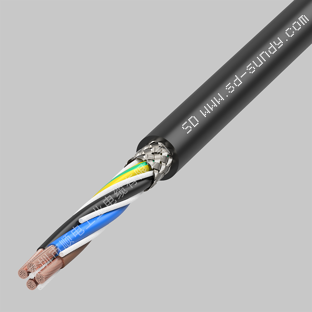 YDF101柔性拖链屏蔽信号电缆
