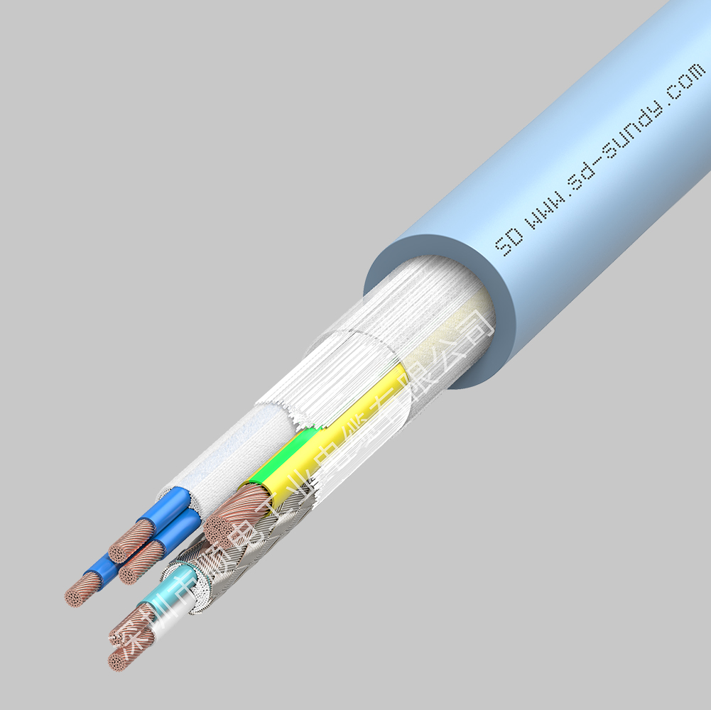 CDF100顺电高柔性PVC材质拖链信号电缆