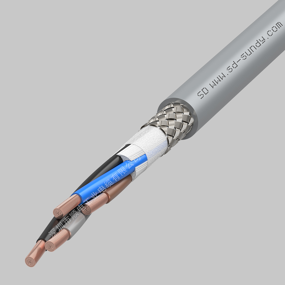   CF101高柔性PVC材质拖链屏蔽电缆/运力电缆